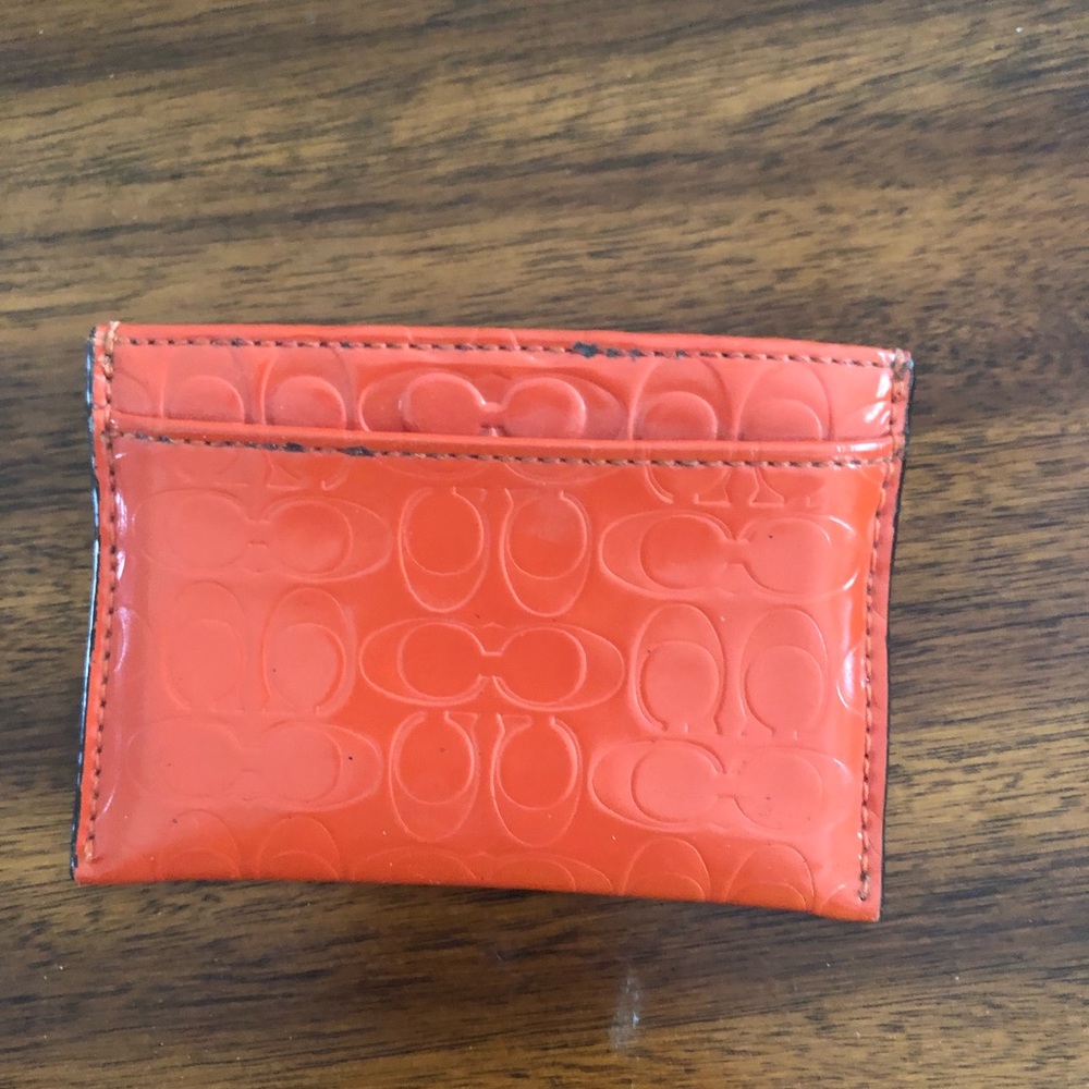 Original Coach credit hard holder.